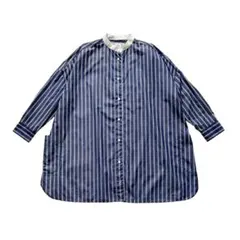 OLDMAN’S TAILOR ストライプ ワイドシャツ 日本製のサムネイル
