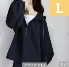 新品未使用penさん アノラックパーカー L ブラック 水陸両用 ラッシュガードのサムネイル