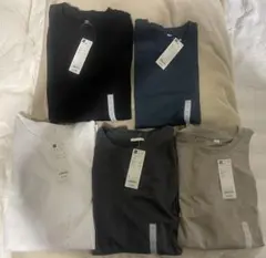 GU ドライポンチT 長袖 Lサイズ 5枚セット