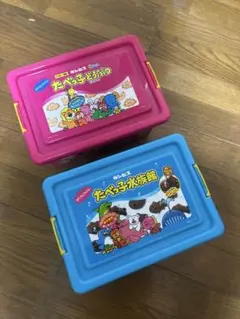 お菓子】たべっこどうぶつ コンテナBOX 2個&コーンポタージュ - メルカリ
