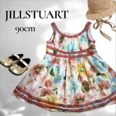 【美品】ジルスチュアート ニューヨーク 花柄ワンピース 90cm 夏服 女の子のサムネイル