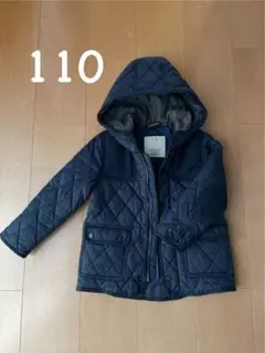 ZARA コート　アウター　ネイビー　110サイズ　キルティング　ジャケット