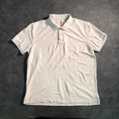 【ヴィンテージ】ポロシャツ　半袖　ベージュ　シンプル　地古着used SM29
