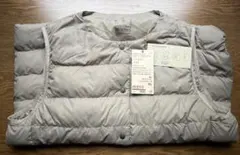 無印良品旧ノーカラーダウンベストインナーベスト　ライトベージュXL 新品