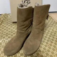 【美品】UGG ブラウン スエード ムートンブーツ