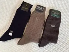 ☆YSL/polo/crocodileブランド　メンズソックス 3足セット