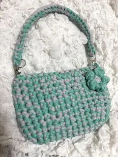 Tシャツヤーン ハンドバッグ