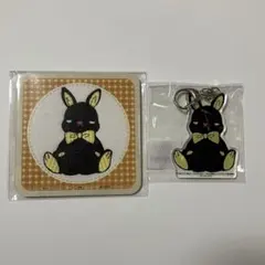 みなと商事コインランドリー ぶさかわうさちゃん アクリルキーホルダー コースター