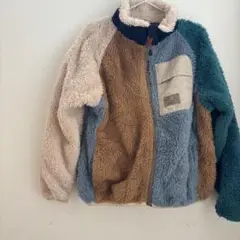 BREEZE フリースジャケット 【130】 中古品 ブルー グリーン
