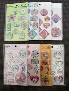 【匿名配送】セリア ウォーターシール ディズニー 8種セット