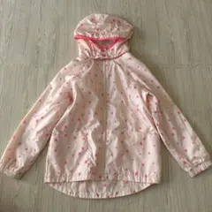 H&M ウィンドブレーカー ピンク ハート柄