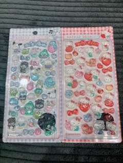 サンリオ　ボンボンドロップシール　立体　ステッカー　ぷっくり　うるちゅる