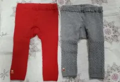 familiar　ファミリア　ベビー　レギンス　タイツ　70cm　2枚セット