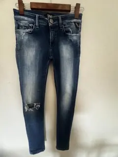 REPLAY LUZ WX689 スキニーデニム ダメージ加工　W26 L30のサムネイル