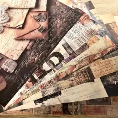 【処分品】letterセット（計62枚）オリジナルデザインペーパー