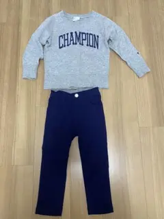 HUSHUSH 男の子2点セット★ズボン90 &チャンピオントレーナー100