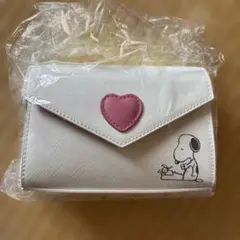 新品　GU Peanuts スヌーピーレターポーチ オフホワイト