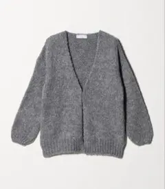 ＜TRICOTS JEAN MARC＞ミドルゲージ ノーボタンカーディガン