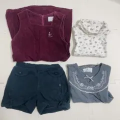 まとめ売り❤️110 クミキョク　女の子　ワンピース　ジャンバースカート　長袖