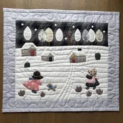 ハンドメイドパッチワークタペストリー