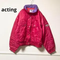 ▫️ acting スキーウェア ピンク M 派手色 アウター 上 ジャケット