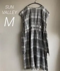 SUN VALLEY サンバレー　コットンリネン　チェックワンピースのサムネイル