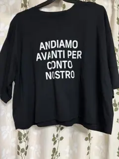 Anna Kerry Tシャツ ブラック ロゴ入り ブラック38のサムネイル