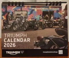 2026 TRIUMPH カレンダー 卓上カレンダー