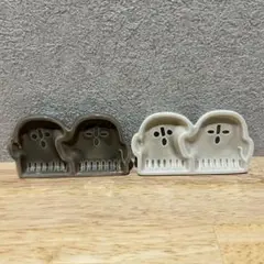 はにわ　豆皿 2枚セット 陶器　セリアのサムネイル