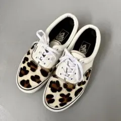 VANS バンズ ERA エラ ハラコ スニーカー レオパード ホワイト 本革のサムネイル
