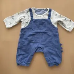 恐竜柄オーバーオール 60〜70cm