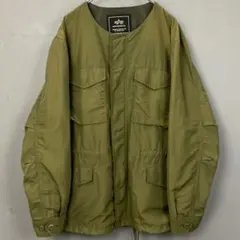ALPHA DOORS 別注 M-65 フィールドジャケット L ノーカラー L