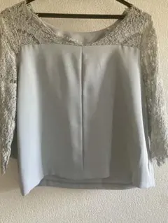 nano・universe アイスグレー 五分袖 トップス サイズ36