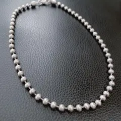 ユーロヴィンテージ　シルバー925 ボールチェーンネックレス