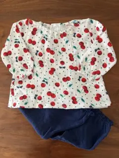 コンビミニ　キルトパジャマ　100 コットン　チェリー