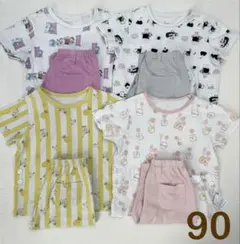 ユニクロ 半袖パジャマ4セットまとめ売り 90cm