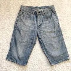 ♡EDWIN♡デニムショートパンツ　size34 人工皮革