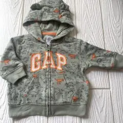 baby GAP 恐竜柄 フード付きトレーナー 0-3ヶ月