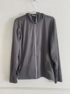 kaepa ＵＶcut 撥水速乾パーカー L フルジップ グレー ボーダーのサムネイル