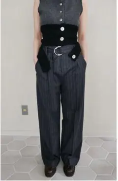 KAYLE WOOL CASHMERE WIDE PANTS