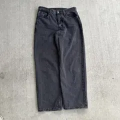 Levi Strauss ブラックストレートジーンズ W30 L32 578