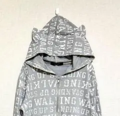 Fluer &Parfum 猫耳付ジップアップパーカー 長袖スウェット