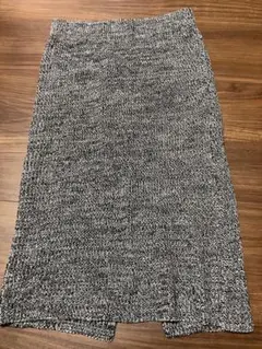 GU アクリルタイトスカート ブラック・ホワイトミックス