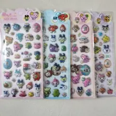 たまごっち　3Dぷっくり 立体シール 4枚セット　きゅんシール