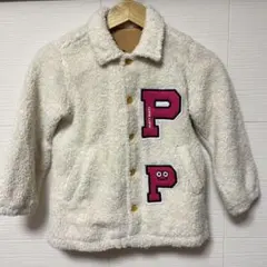 パーティパーティ　partyparty　ボア　白　ブルゾン　上着　120㎝