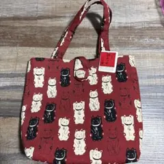 猫柄 コットン トートバッグ 日本製