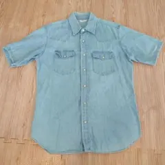 GU　半袖デニムシャツ　S