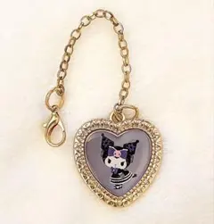 しまむら 青木美沙子 サンリオ クロミ ハート型 チャーム キーホルダー