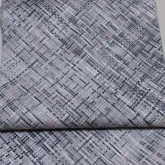 斜め格子の洒落袋帯