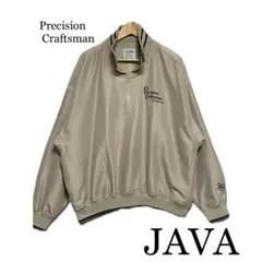 JAVA ルーズフィットハーフジップナイロンブルゾン Lサイズ